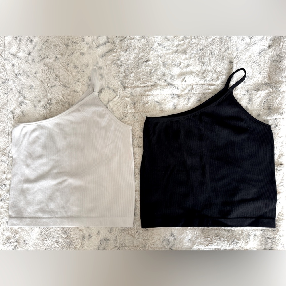 🩵Half Shoulder Seamless Crop Top🩵